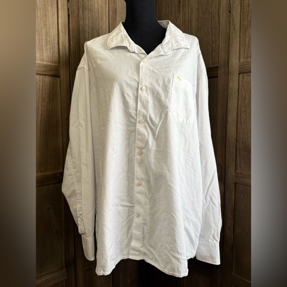 Men's XXXL Tommy Bahama White Casual Button Down Shirt Relaxed Fit